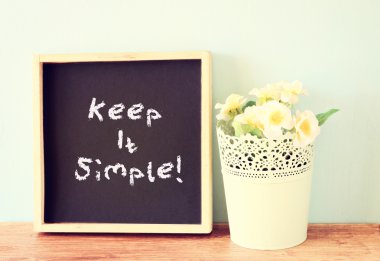 Keep it simple clipart