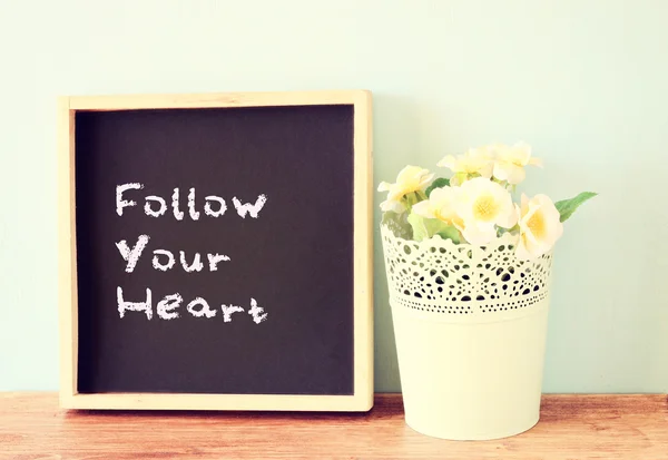 Volg je hart — Stockfoto