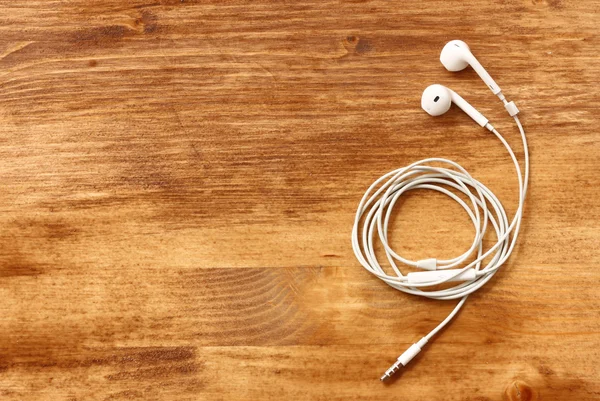 White earphones — Stock Photo, Image