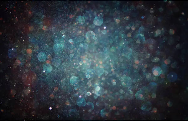 koyu mavi soyut bokeh ışık. ufuk arka plan