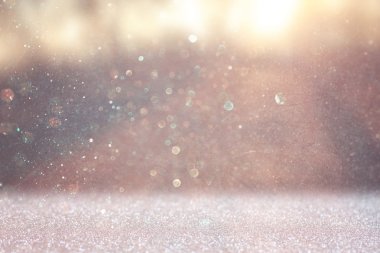 Glitter vintage ışıklar arka plan. ışık gümüş ve siyah. defocused.