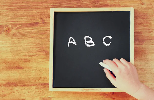 Escritura a mano abc — Foto de Stock