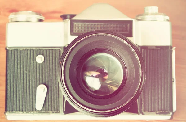 Vintage cameralens close-up — Stockfoto