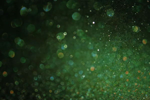 Green abstract background, green bokeh abstract lights — Stock Photo, Image