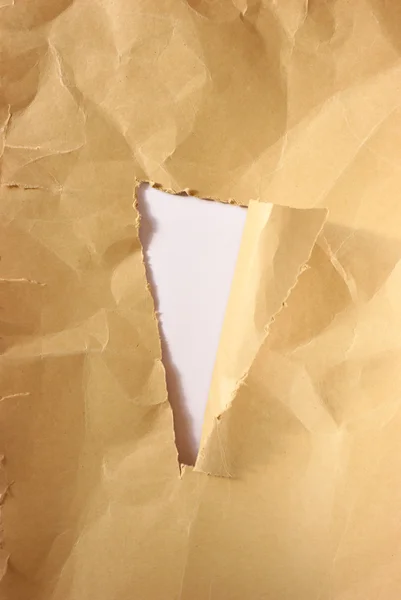 茶色の引き裂かれた紙 — ストック写真