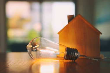 Ampullü ahşap ev. enerji kavramı veya icat