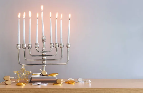 Religion Bild Judisk Semester Hanukkah Bakgrund — Stockfoto