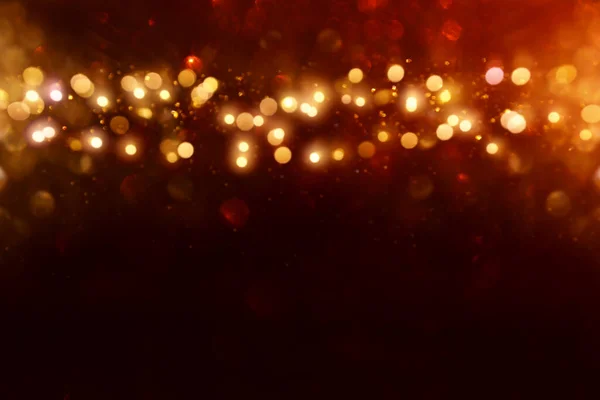 Красный Черный Золотой Блеск Винтажные Огни Фона Defocused — стоковое фото