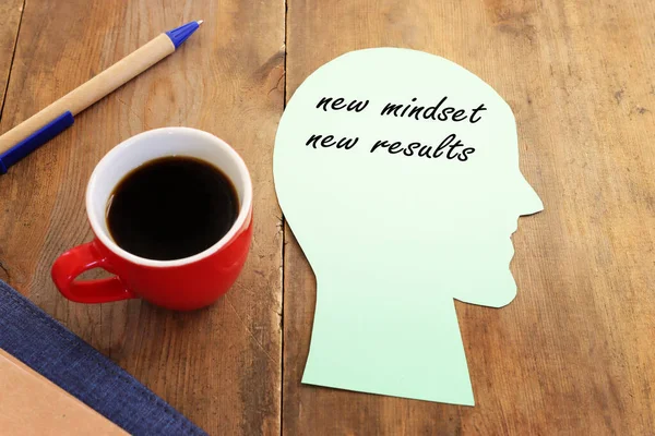 Concept Image Ofnew Mindset New Results Success Personal Development Idea — Stock Photo, Image