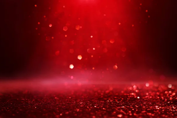 Bakgrunn Abstrakte Røde Gull Svarte Glitterlys Defokusert – stockfoto
