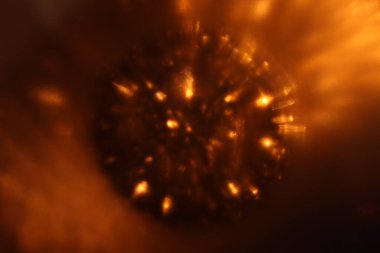 Soyut altın ve siyah parıltılı ışıkların arkaplanı. Odaklanamadı