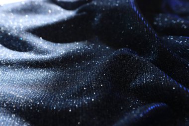 Parlak parıltılı saten kumaşın soyut görüntüsü