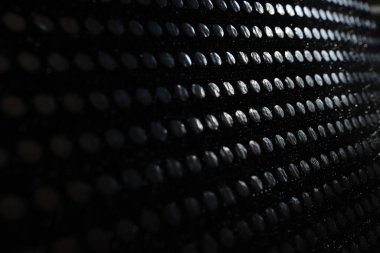 Soyut siyah ızgara polka nokta arkaplanı