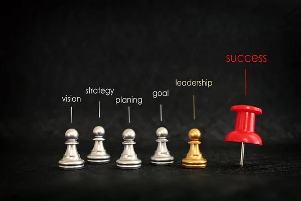 Bild Des Schachspiels Unternehmens Wettbewerbs Strategie Führungs Und Erfolgskonzept — Stockfoto