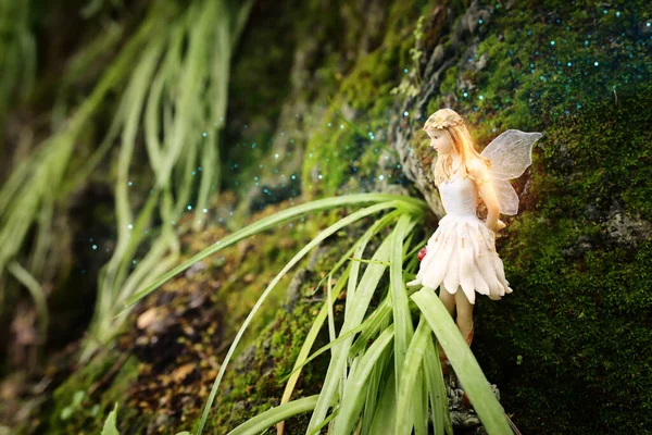 Εικόνα Μαγευτική Μικρή Νεράιδα Στο Δάσος — Φωτογραφία Αρχείου