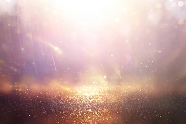 Background Abstract Gold Pink Purple Silver Glitter Lights Defocused — Stock Photo, Image