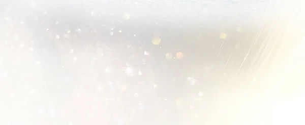 Фон Абстрактних Золотих Срібних Блискучих Вогнів Дефокусований — стокове фото