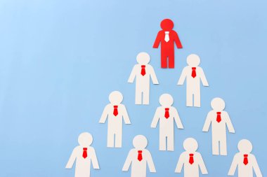 İnsan figürleri, insan kaynakları ve yönetim kavramının iş konsepti