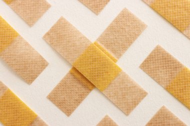 Bandaj bandı arka plan, yakın plan, üst manzara