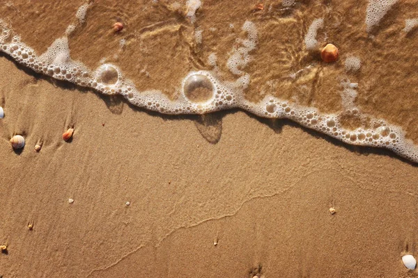 Top View Image Sea Waves Beach Sand — Stock Photo, Image