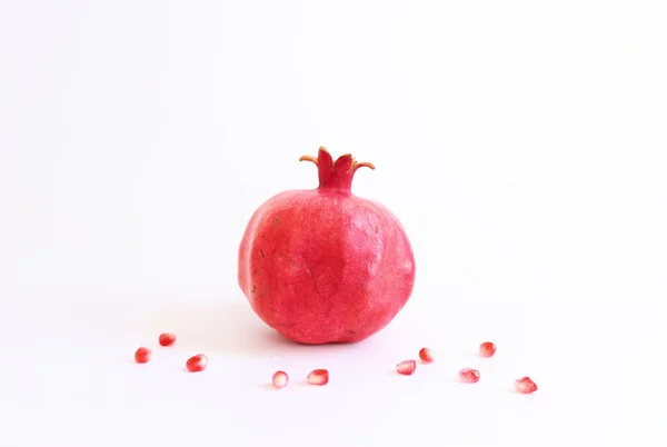 Rosh Hashanah Jewish New Year Holiday Concept Pomegranate Traditional Symbol — 图库照片