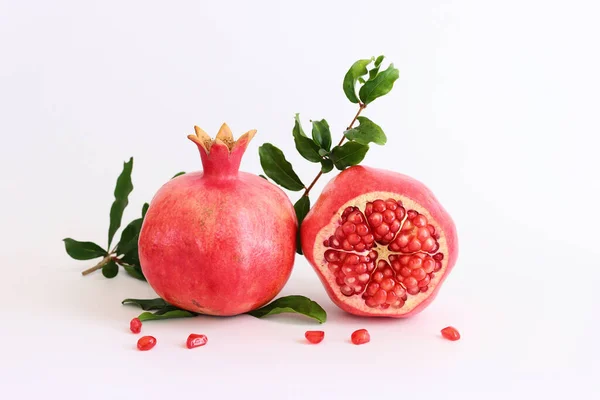 Rosh Hashanah Jewish New Year Holiday Concept Pomegranate Traditional Symbol — Zdjęcie stockowe