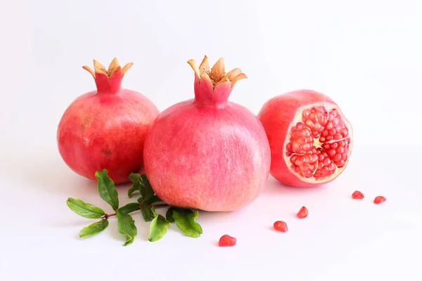 Rosh Hashanah Jewish New Year Holiday Concept Pomegranate Traditional Symbol — Stock Photo, Image