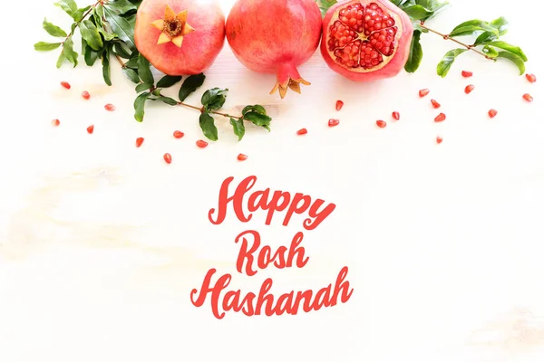 Концепція Rosh Hashanah Єврейське Новорічне Свято Традиційний Символ — стокове фото