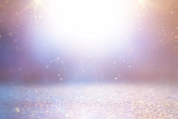 Background Abstract Gold Pink Purple Silver Glitter Lights Defocused — Stock Photo, Image