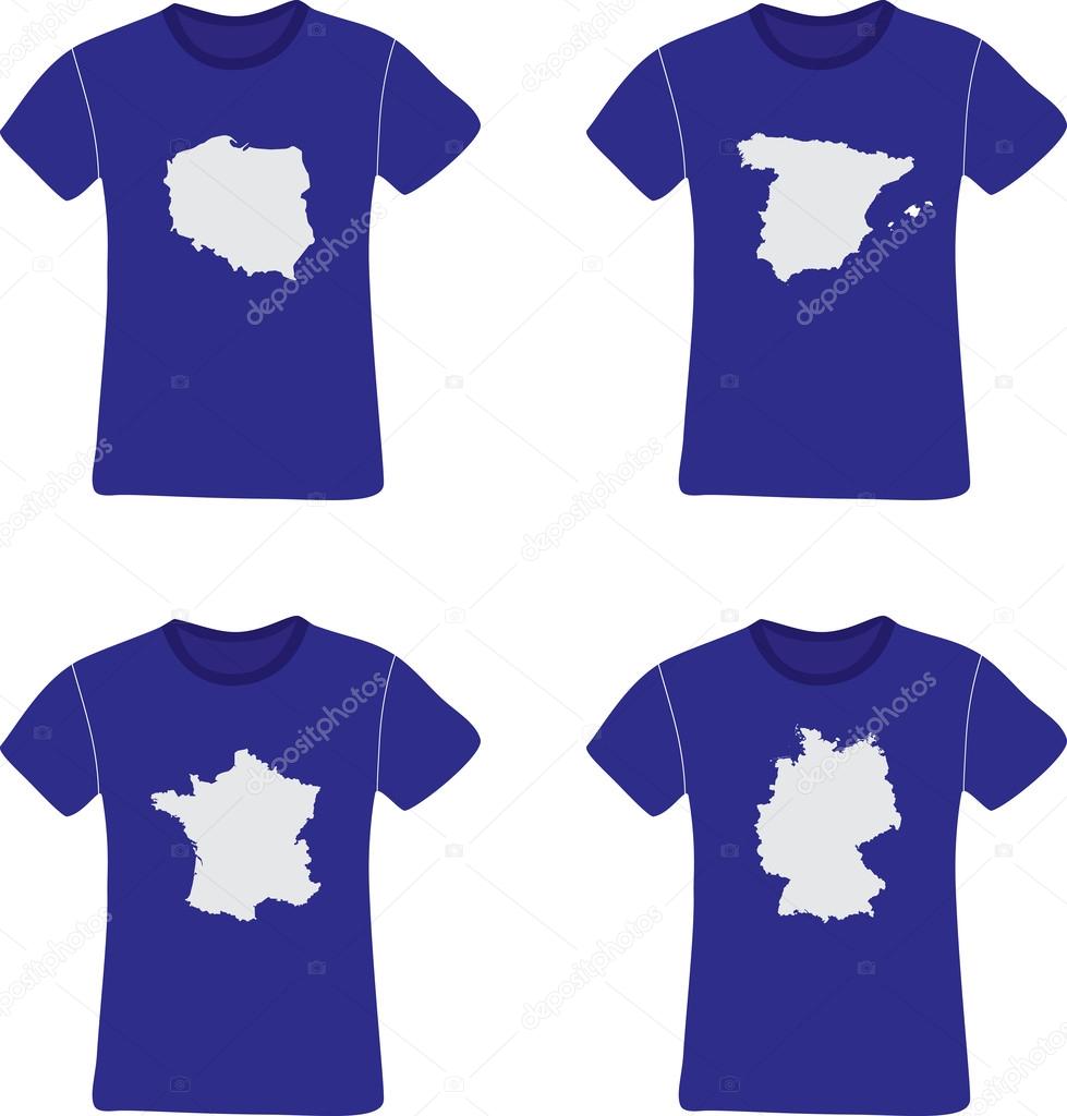 Set of (Men & Ladies) T-Shirt Mockups