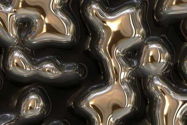 Abstract Metal Chrome Art — Stock Photo, Image