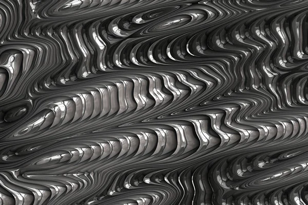 Abstrakcyjny Nowoczesny Metal Scifi Art — Zdjęcie stockowe