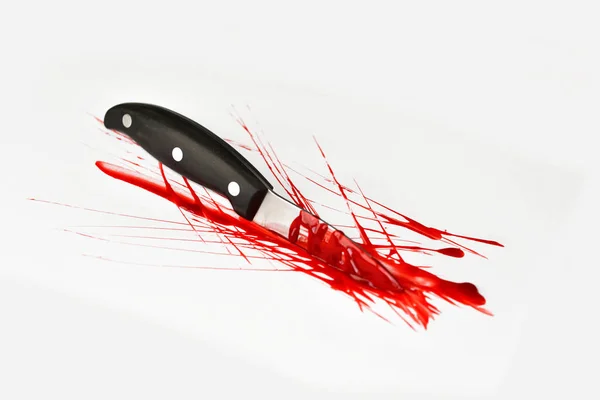 Cuchillo Sangriento Arma Homicida — Foto de Stock