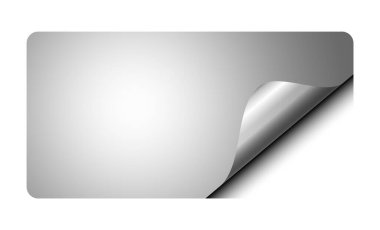 paper note banner with edge corner