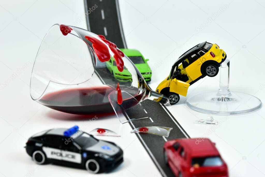 accident with toy cars drunk driver