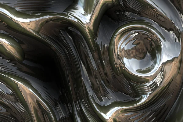 Abstrakt Bakgrund Med Färgglada Marmor Och Flytande Element — Stockfoto