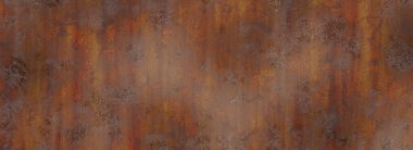 Paslı metal duvar plakası