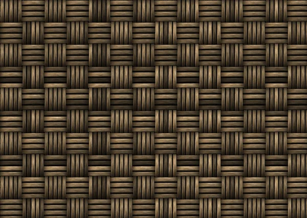 Brown Wicker Weave Textur Hintergrund — Stockfoto