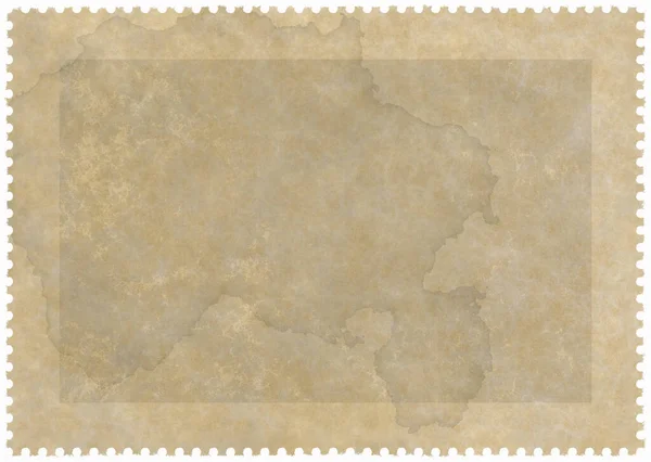 old stamp of a postage on the white background with clipping path