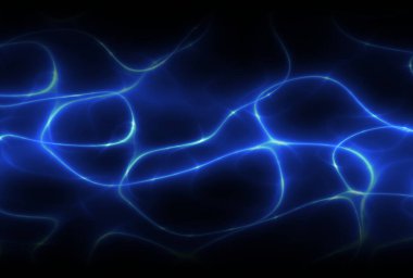 Şimşek desenli koyu mavi vektör arkaplanı.