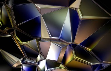 Soyut geometrik arkaplanın 3d çizimi