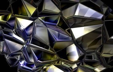 Altıgenli ve yıldızlı soyut geometrik arkaplan