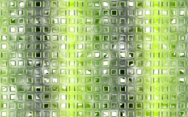 Yeşil ve beyaz kareli soyut arkaplan