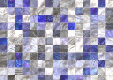 Fayans şeklinde mozaik fayanslar.