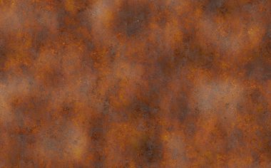 Çizik ve çatlaklarla paslı metal doku.