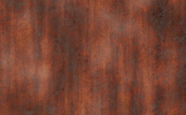 Çizik ve çatlaklarla paslı metal doku.