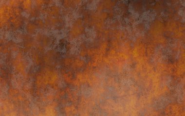 Çizik ve çatlaklarla eski paslı metal dokusu.