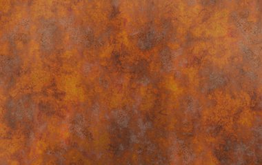 Çizik ve çatlaklarla paslı metal doku.