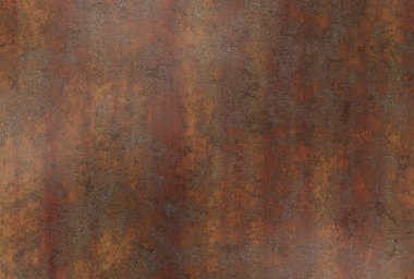 Çizik ve çatlaklarla paslı metal doku.