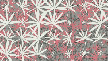 Yaprak yaprakları dekor oluşturur